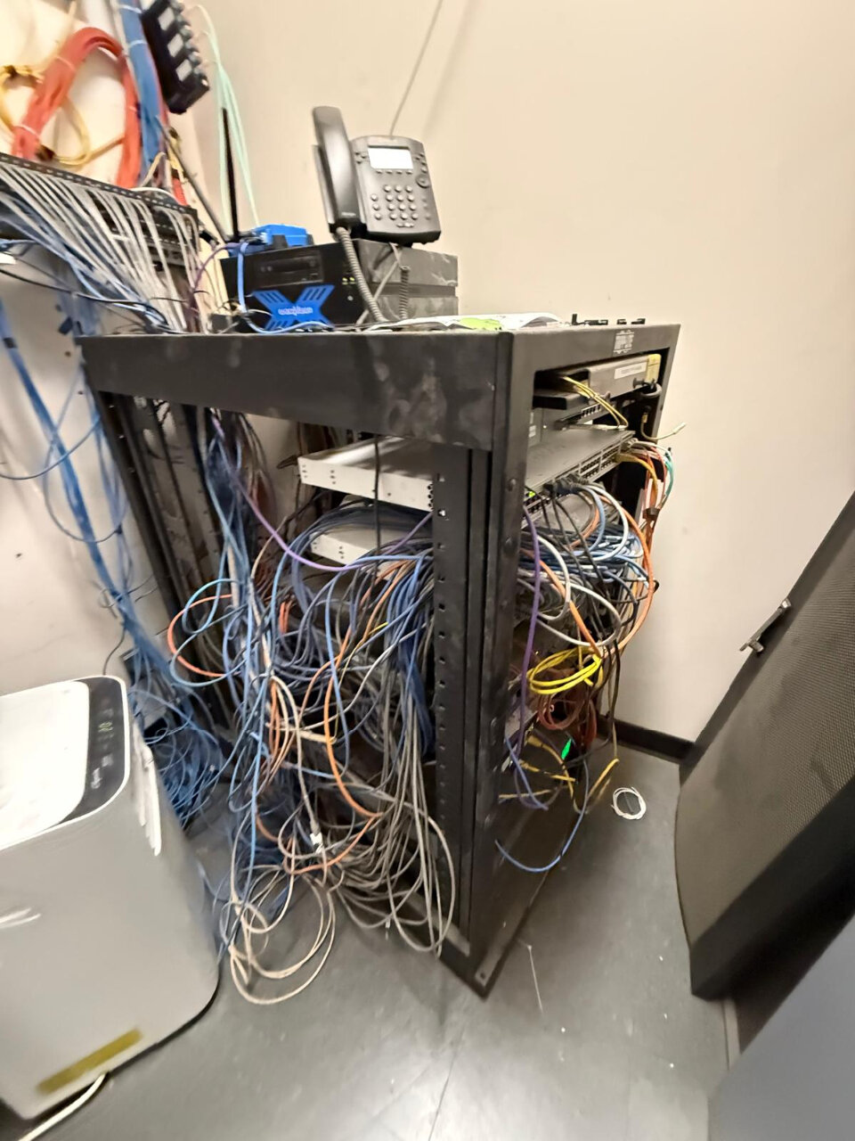 Before rack organization